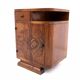 Pair of Art Deco bedside tables, Poland, 1930s.
