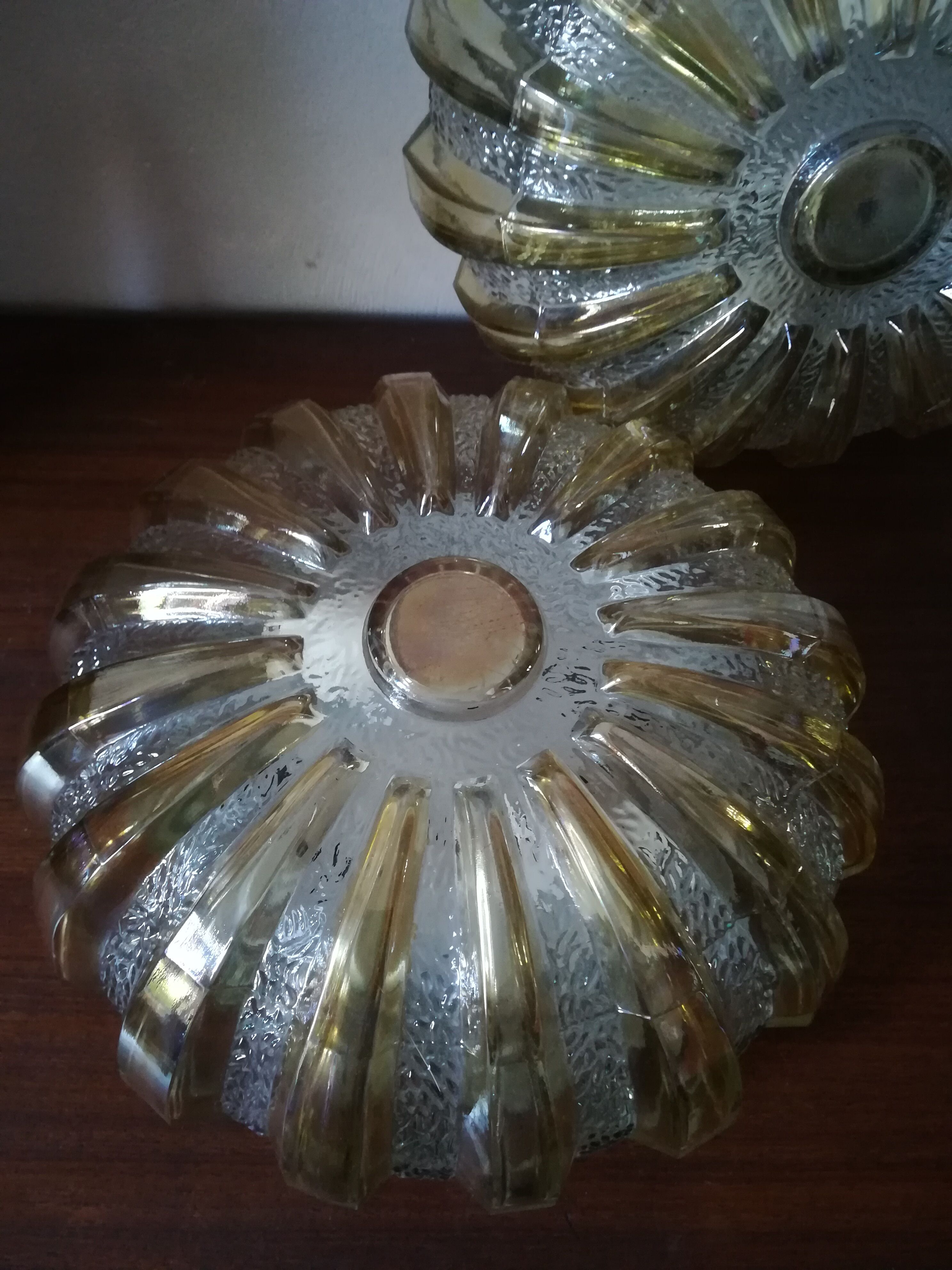 Duo of sun cailing lamps