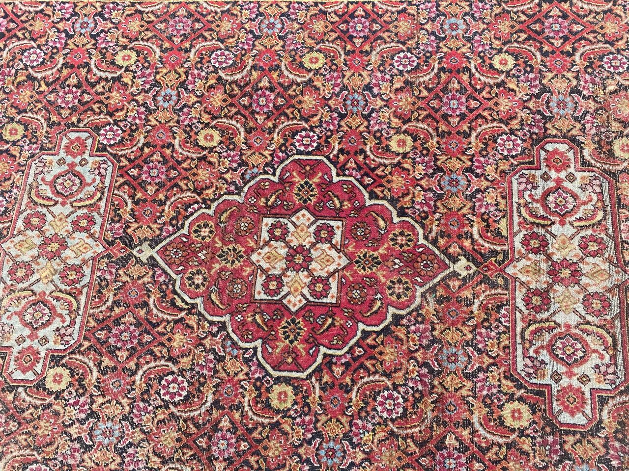 Old Persian carpet Dorokhsh khorasan from the early 19th century 200x400 cm
