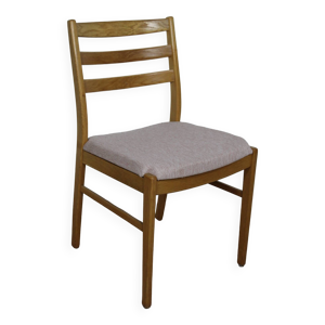 Chaise vintage en teck - rose