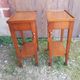 Pair of bedside nightstands with vintage wooden drawer