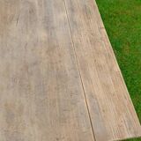 Raw wood coffee table