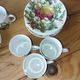 Coffee service for 8 people in limoges porcelain lazeyras – brand new condition