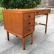 Bureau moderniste MDK en teck Belgique années 60
