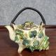 Vintage Japanese ceramic shell-shaped selfish teapot