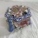 Large candy box, Gien, early 20th century, peony decoration, floral decoration