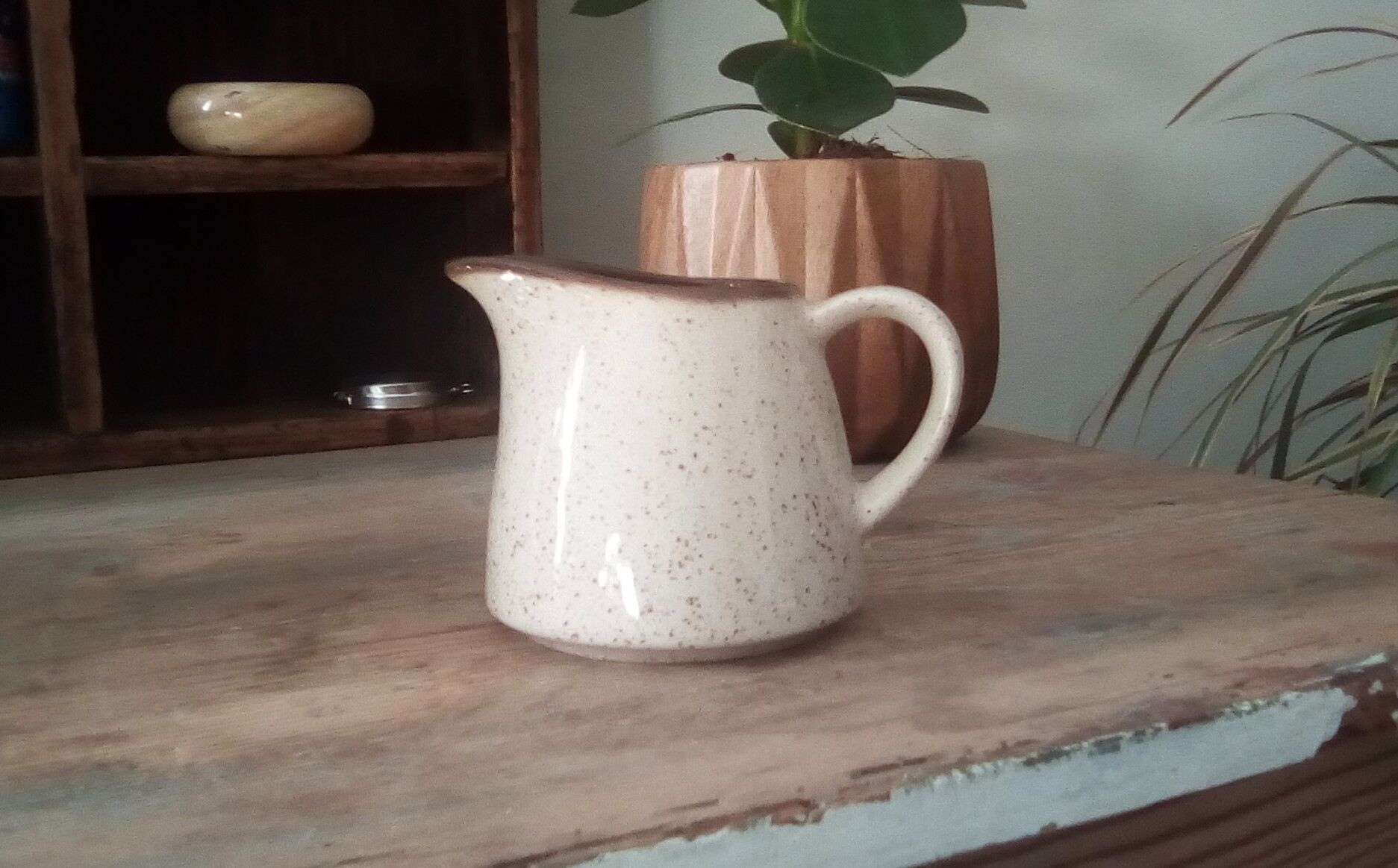 Speckled sandstone milk pitcher