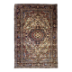 Handmade antique Persian Sarouk rug 3.1' x 5.2' (94cm x 158cm) 1900s