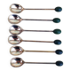 6 Silverplated mocca spoons