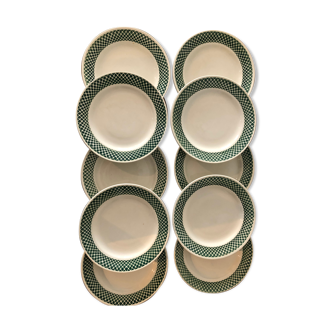 Vintage dessert plates, Iron Land