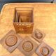 Set of four wooden kitchen boxes