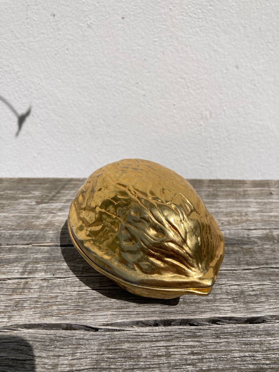 Golden metal nutcracker