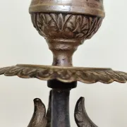 four-light candelabrum in chiselled brass from the 19th century