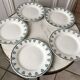 Set of 5 flat plates Terre de Fer Saint-Amand late nineteenth