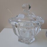 Set of a Harcourt Baccarat mustard and sugar bowl