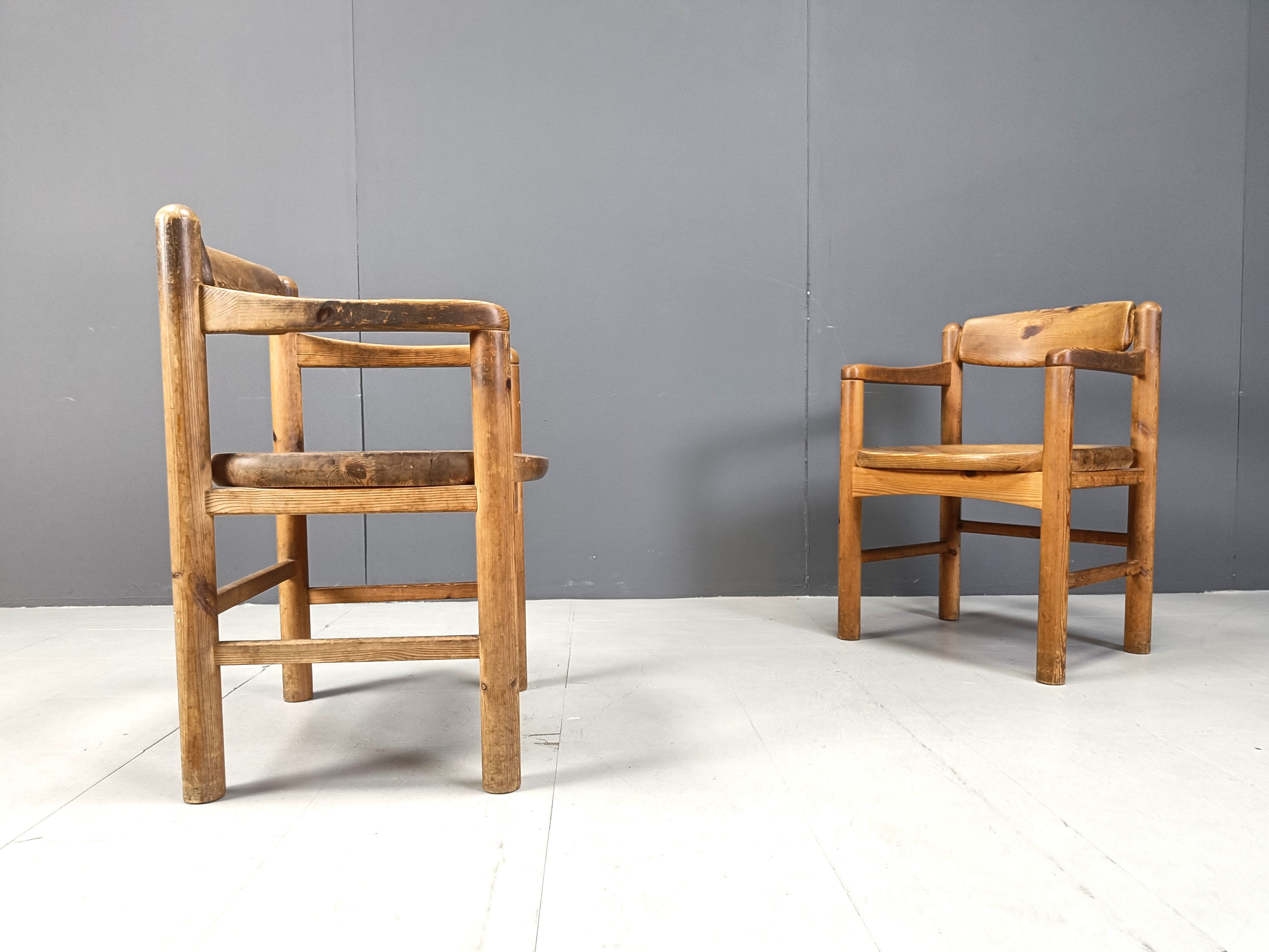 Rainer Daumiller pine wood dining chairs for Hirthals Savvaerk