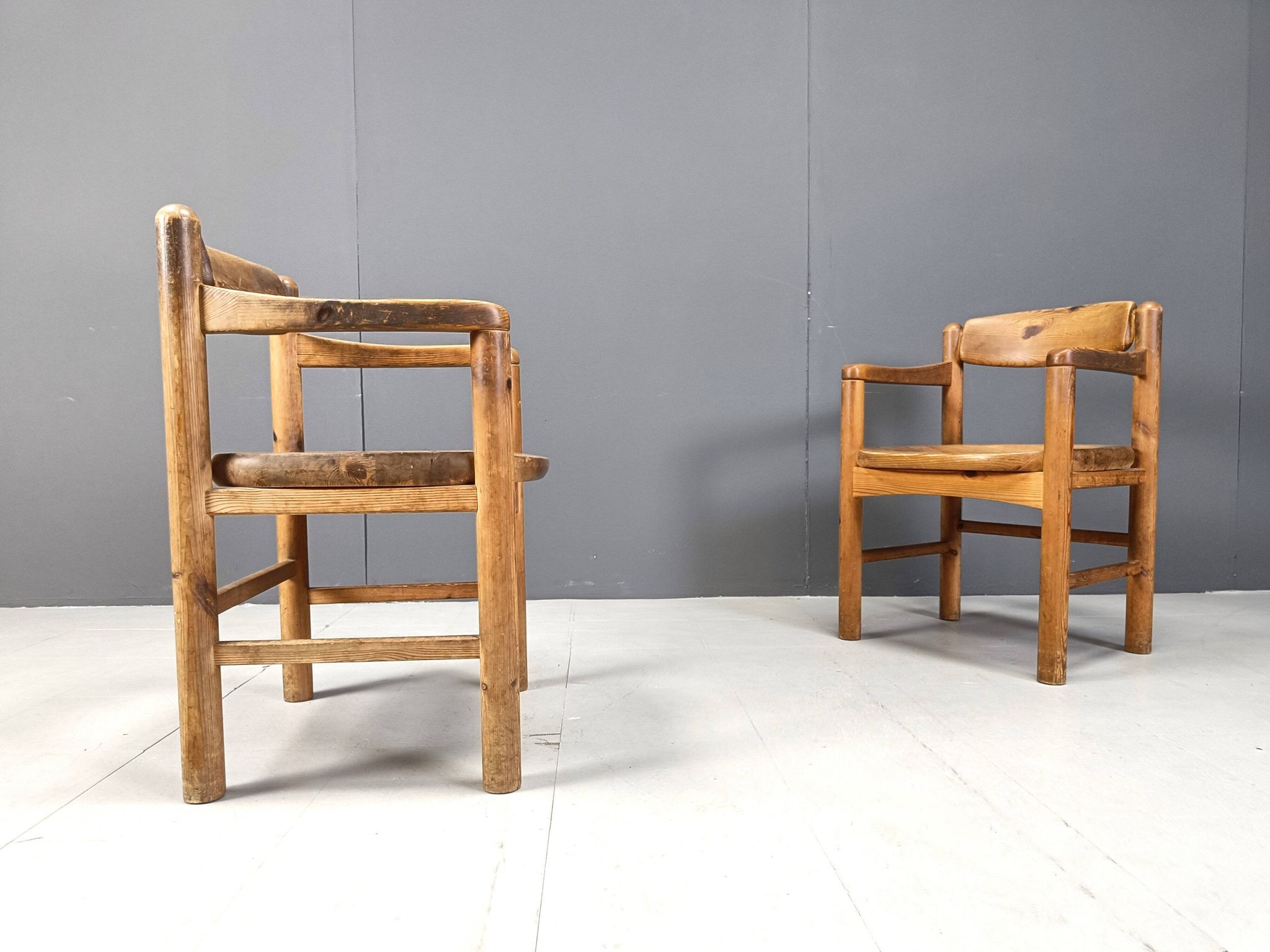 Rainer Daumiller pine wood dining chairs for Hirthals Savvaerk