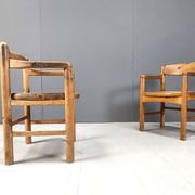 Rainer Daumiller pine wood dining chairs for Hirthals Savvaerk