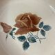 Old salad bowl dish earthenware Digoin floral decoration early twentieth century