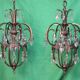 Part of a gilded bronze chandelier, Italy around 1900.