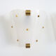 Lot of 3 brass and Rockabilly plexiglass wall light year 50