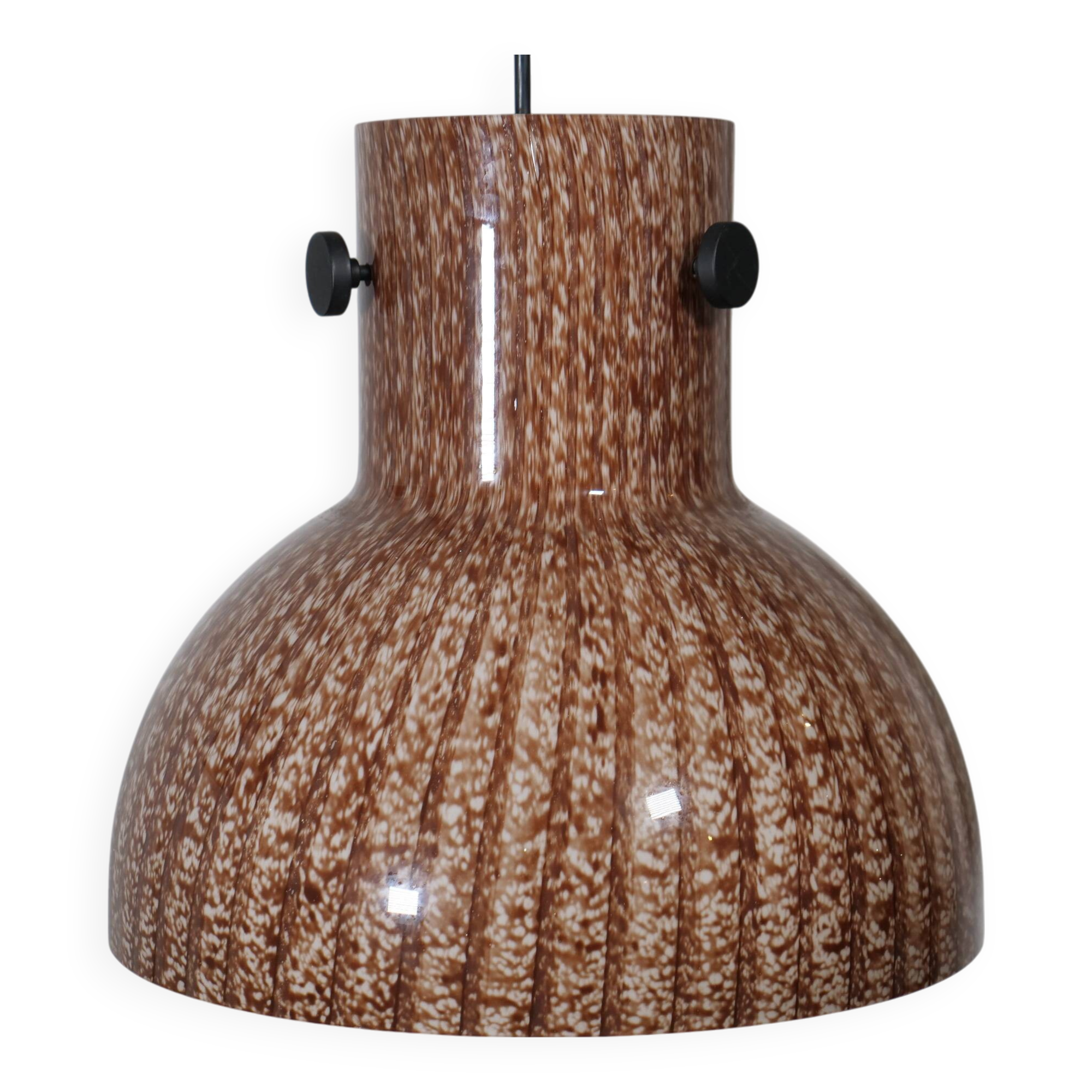 Peill and Putzler Design Glass Hanging Ceiling Lamp 1970s