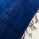 Moroccan Berber carpet Beni Ouarain plain blue mottled 3,19x2.24m