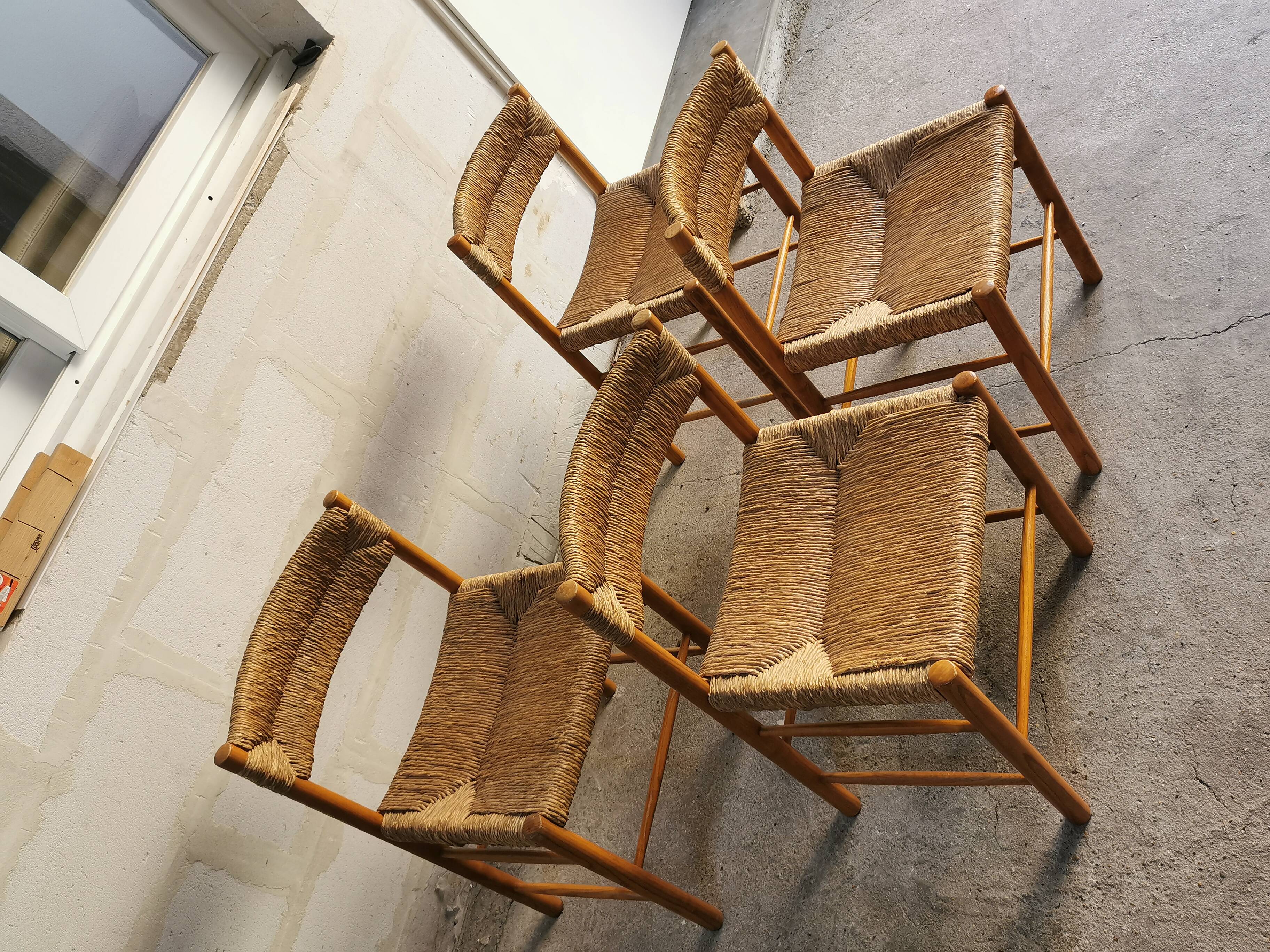 4 vintage chairs Dordogne model by Robert Sentou