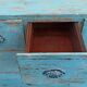 Blue wooden dresser with drawers