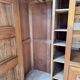 Asymmetrical Art Deco wardrobe in walnut