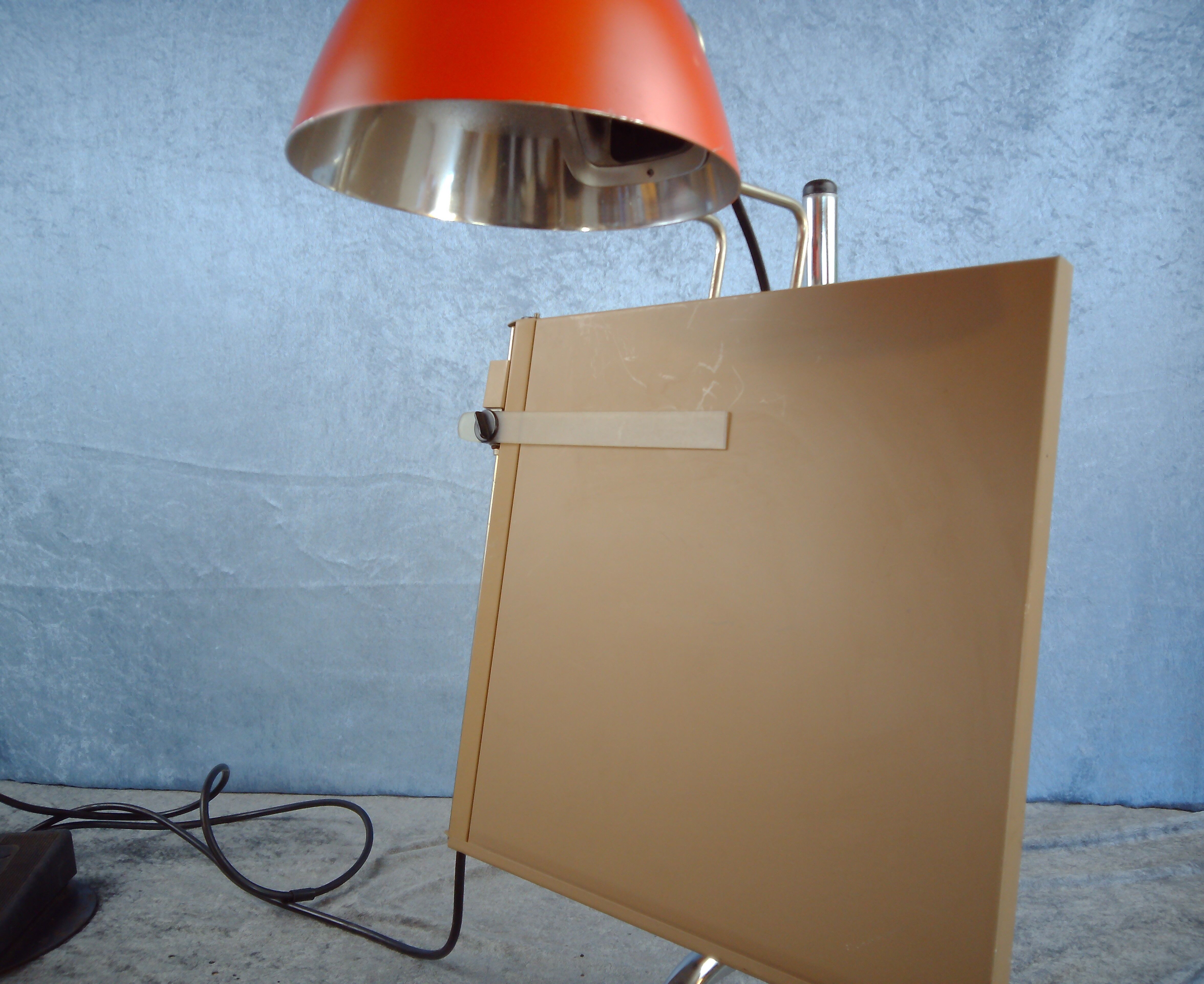 Architect lamp with tablett, Falkenberg Belysning, Sweden. 1960/70's