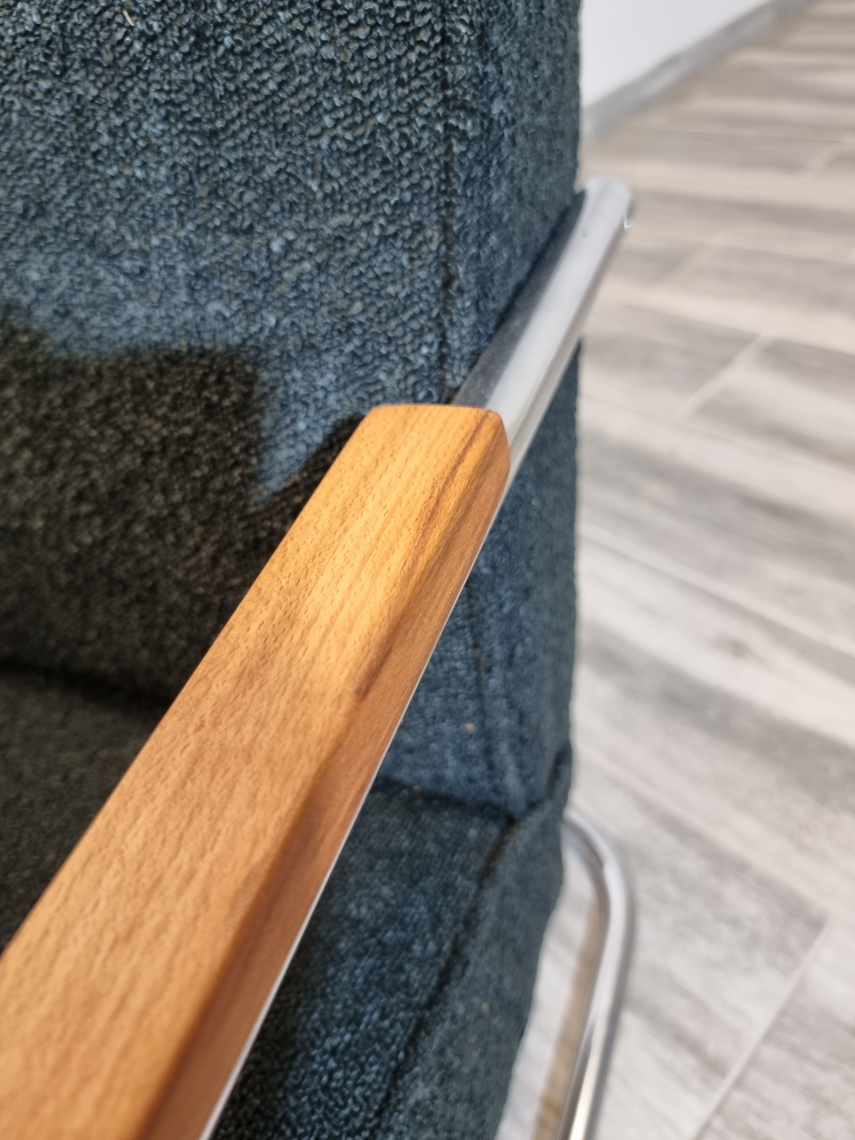 Restored tubular armchair by Anton Lorenz