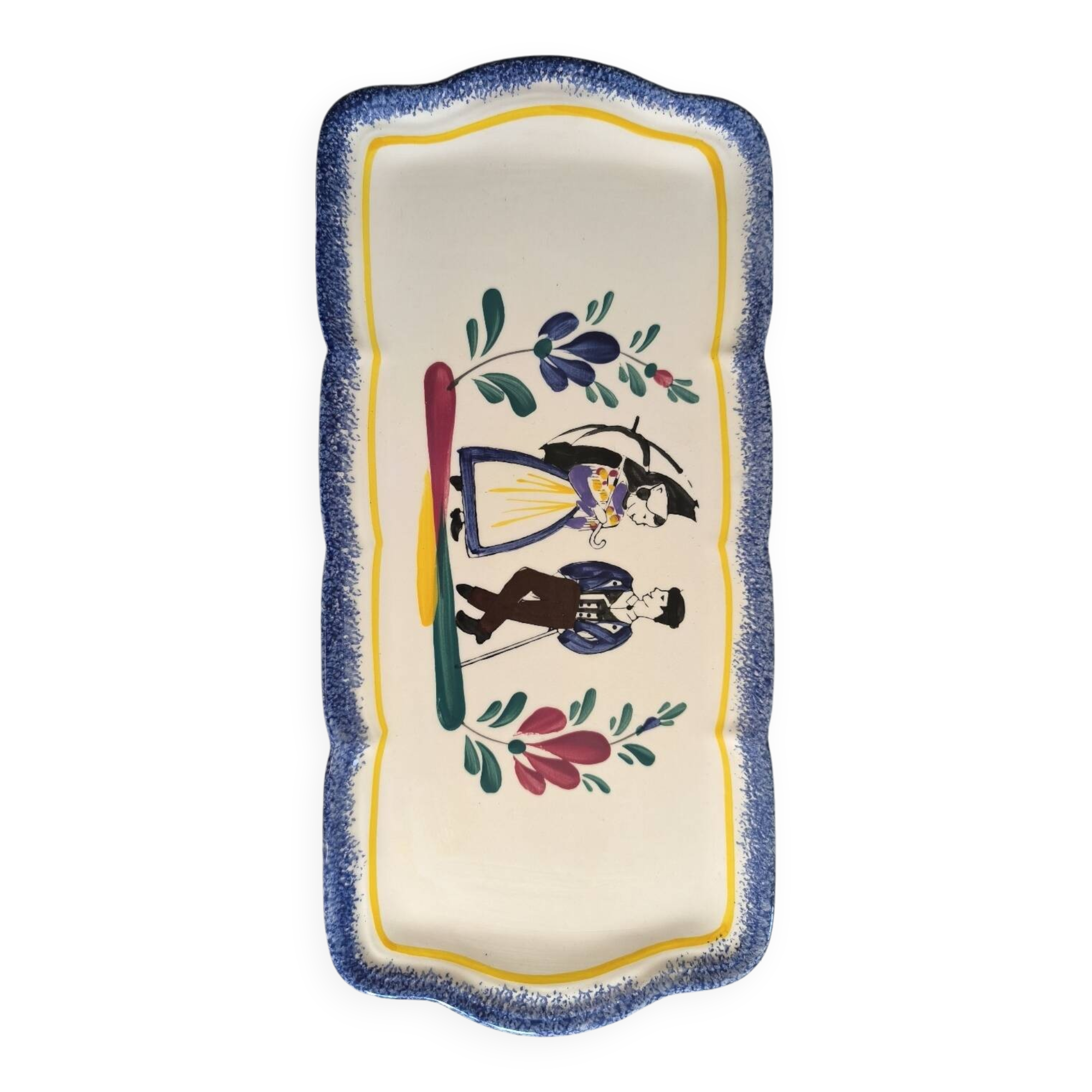 Rectangular Breton cake dish St-Jean-de-Monts