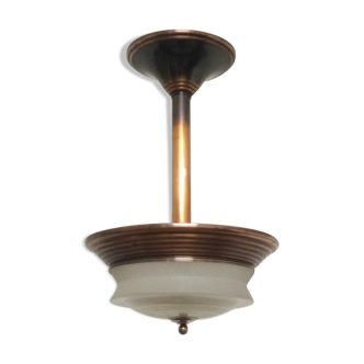 Art Deco copper pendant light