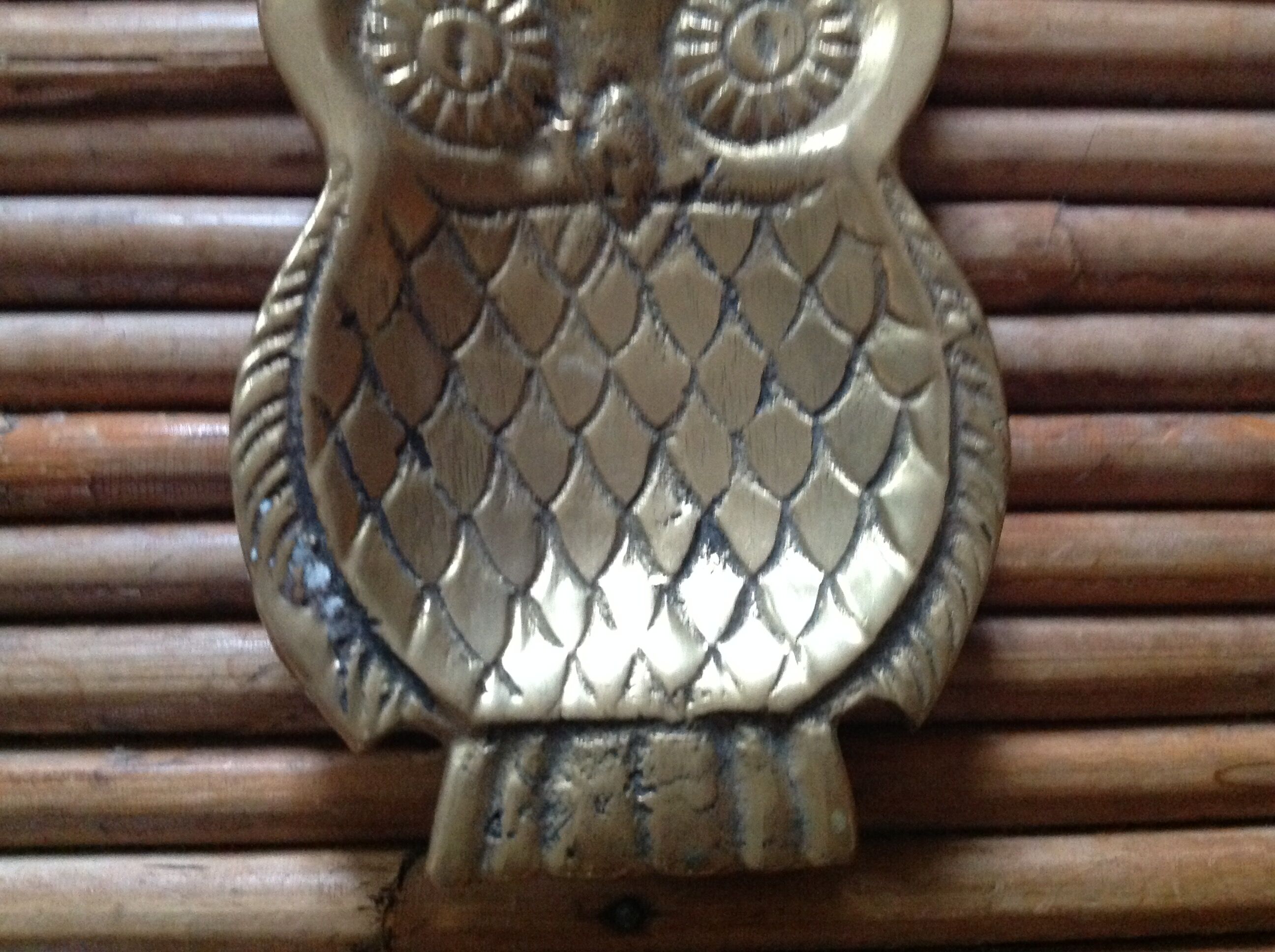 "Owl" trinket bowl in brass