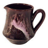 Vallauris milk jug, glazed ceramic, brown old rose A152-2