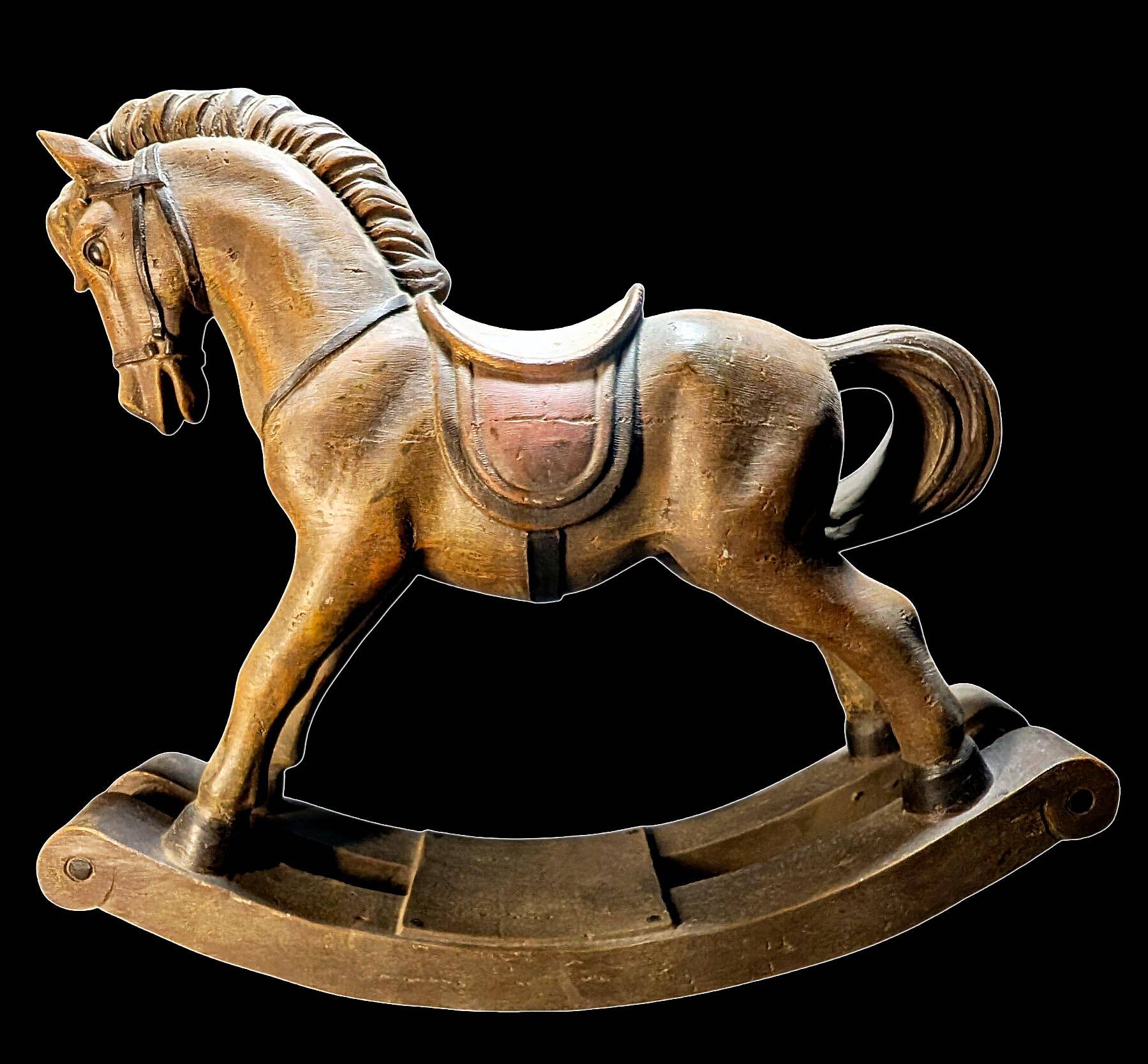Cheval à bascule vintage en bois Clayre & Eef