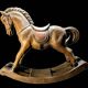Cheval à bascule vintage en bois Clayre & Eef