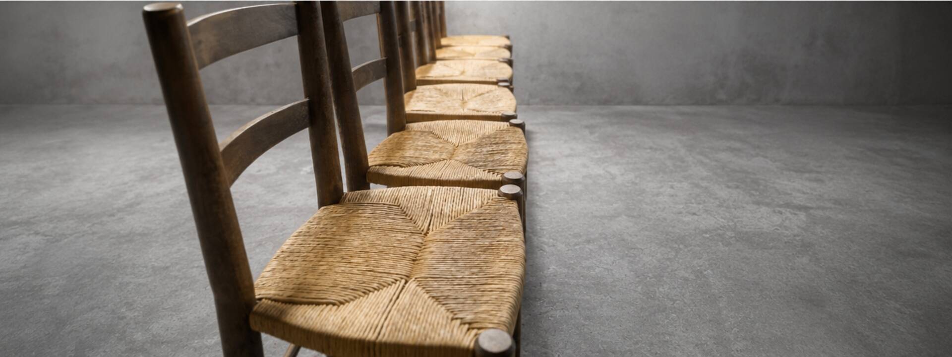 6 brutalist chairs by Georges Robert, 1960