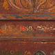 Polychrome pine wedding chest – Central Europe, 1889