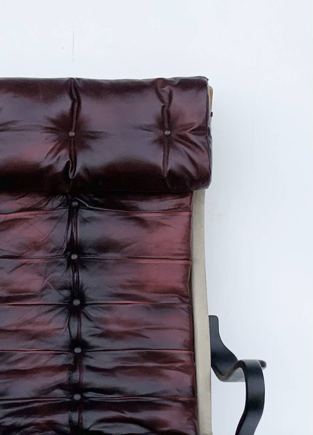 Vintage Pernilla 69 Armchair by Bruno Mathsson for Dux In Oxblood Leather