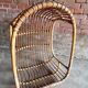 Vintage bamboo hanging chair