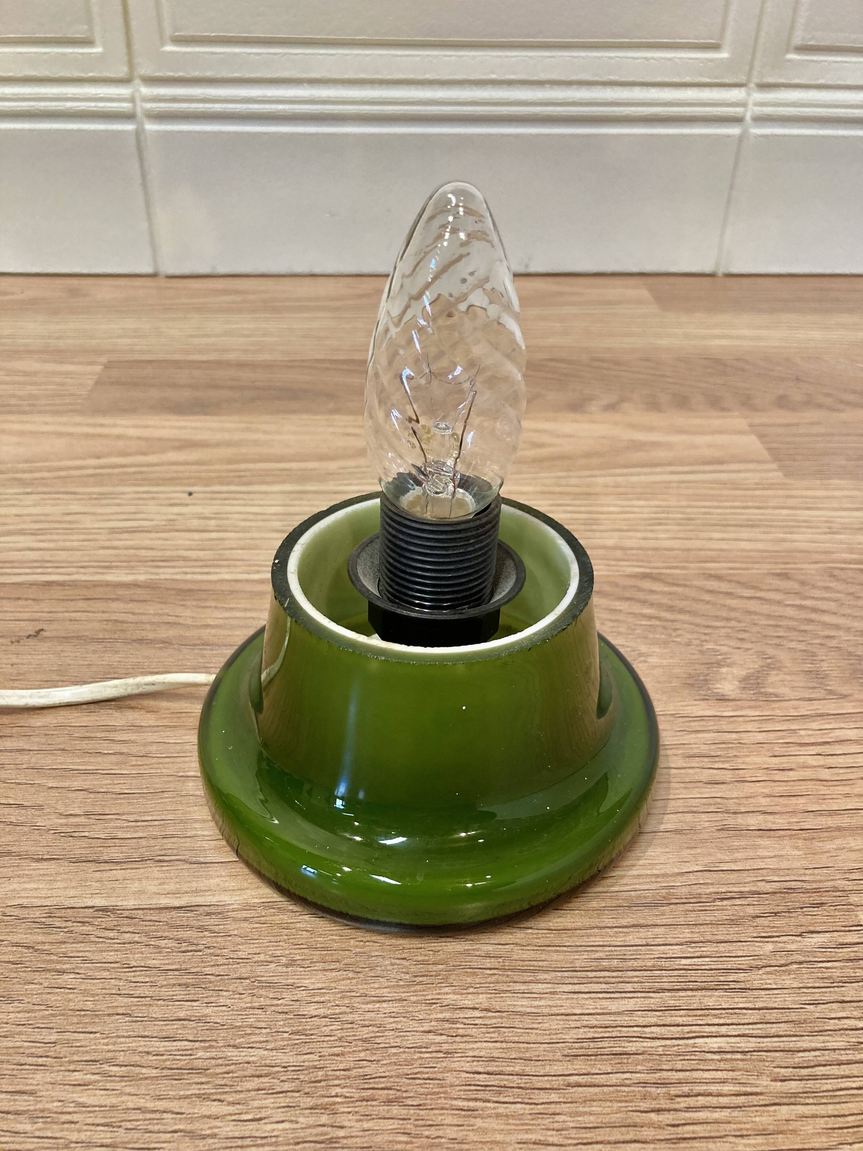 Lampe opaline design scandinave 1950.