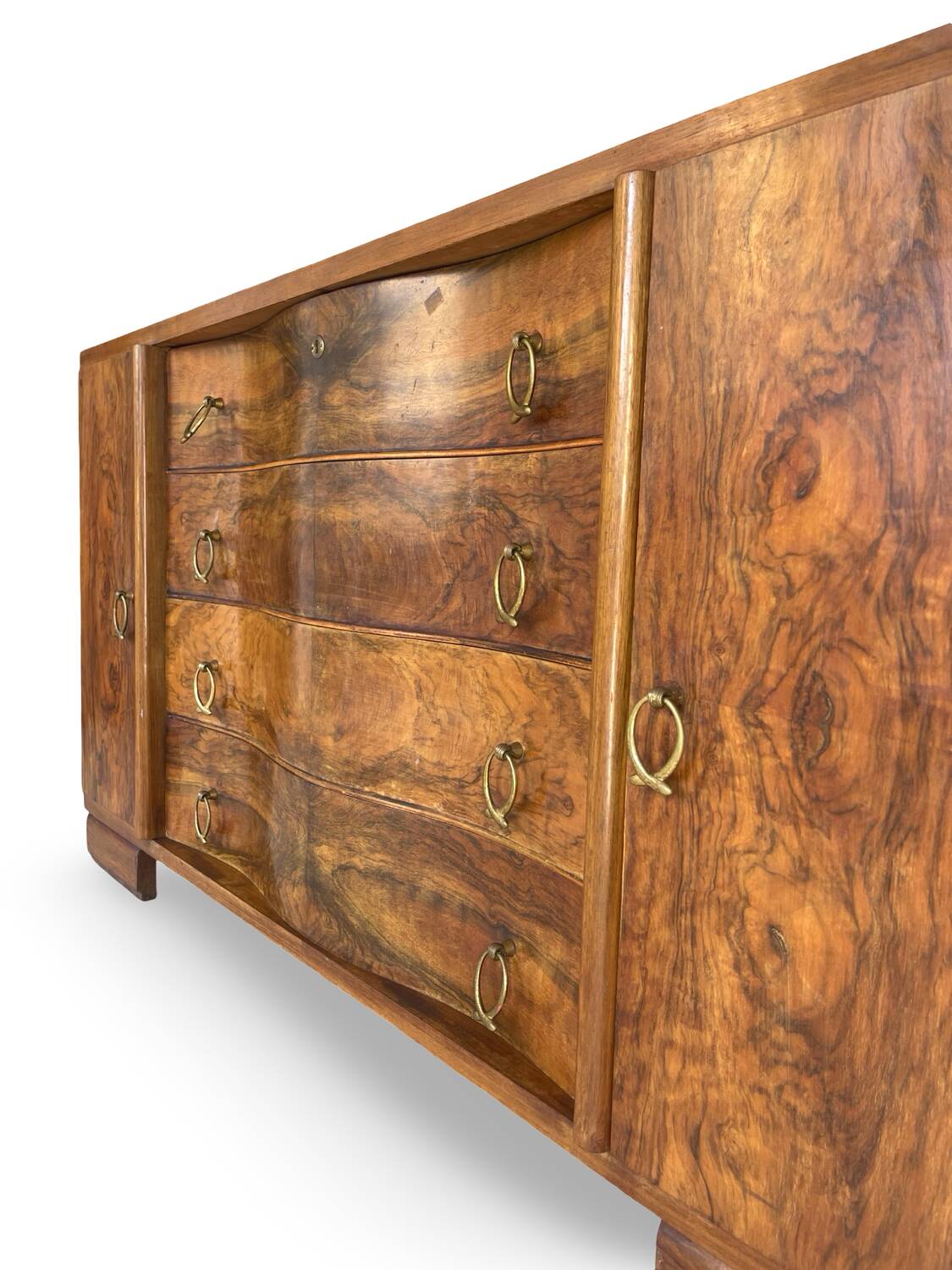 Italian Art deco walnut sideboard