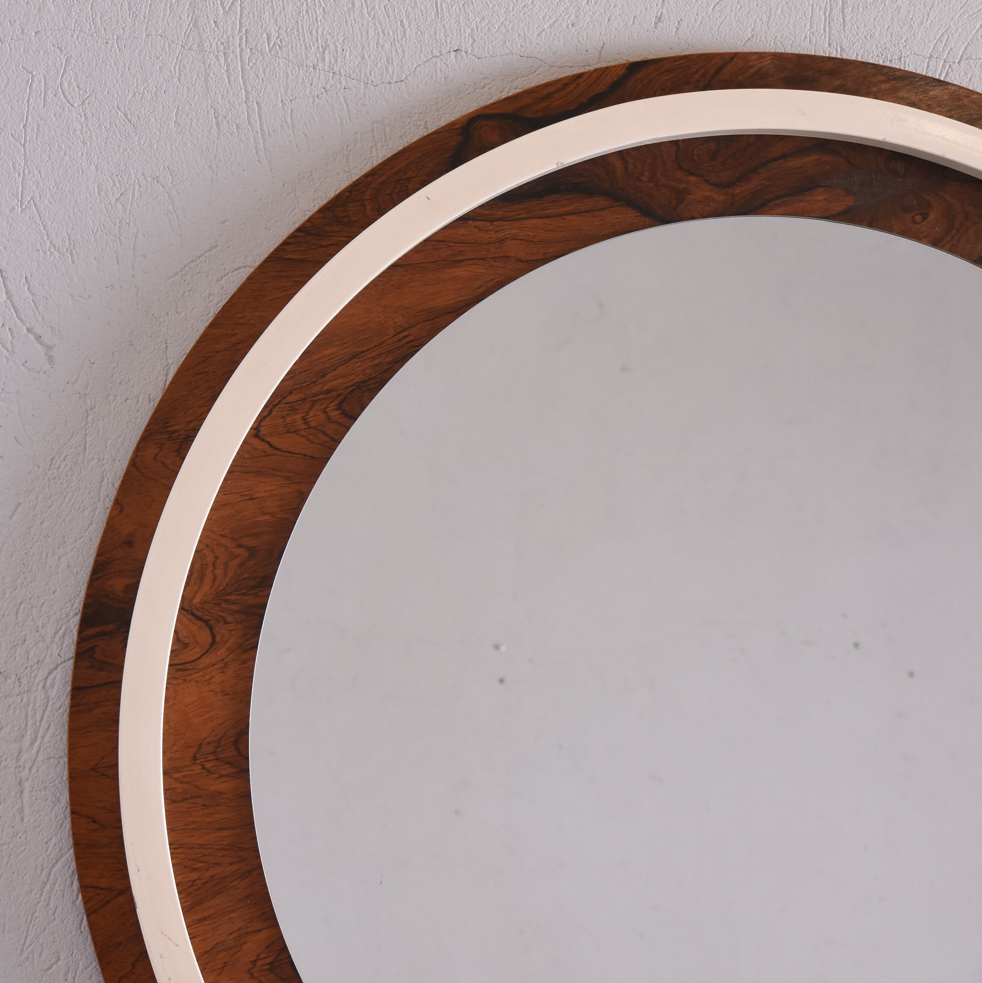 Rosewood mirror, Denmark, 1960s