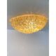 Early 21st Century Gold-Flowers Murano Glass Flush Mount