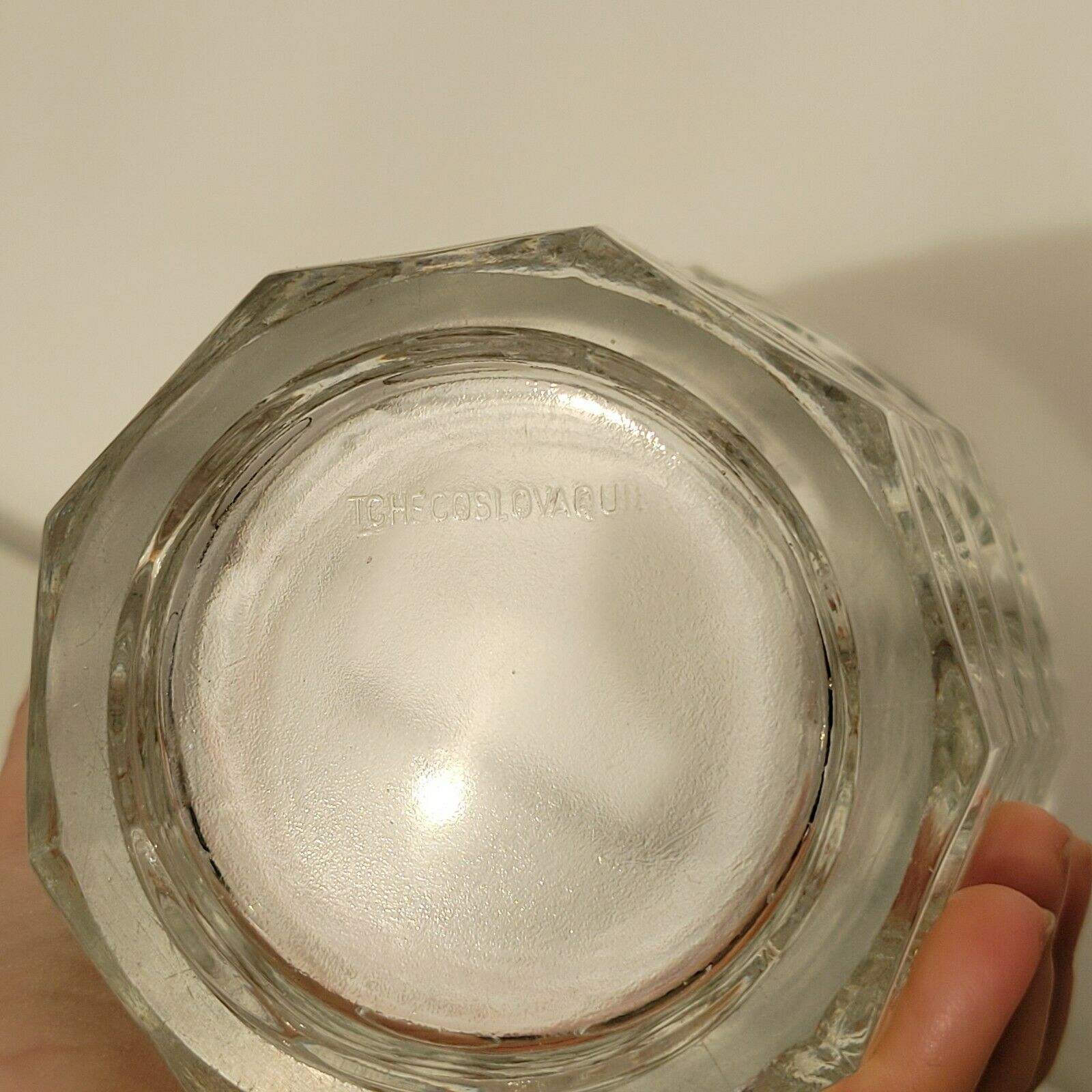Art Deco crystal vase