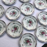 Set of 12 dessert plates Haviland Pondichery