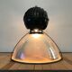 Lampe suspension holophane verre prismatique noire
