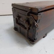 Vintage wooden military chest
